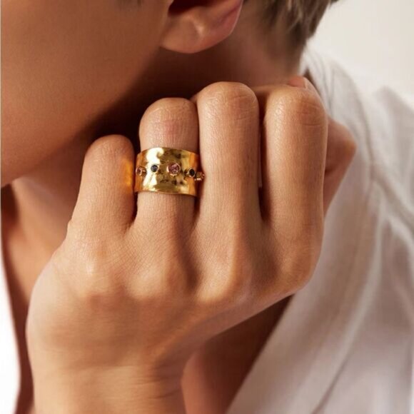 Vintage gold diamond ring N578 - Picture 3 of 6